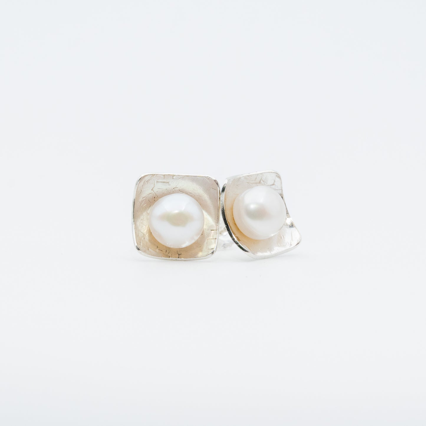 Topo cuadrado Plata 950 perla redonda (M)