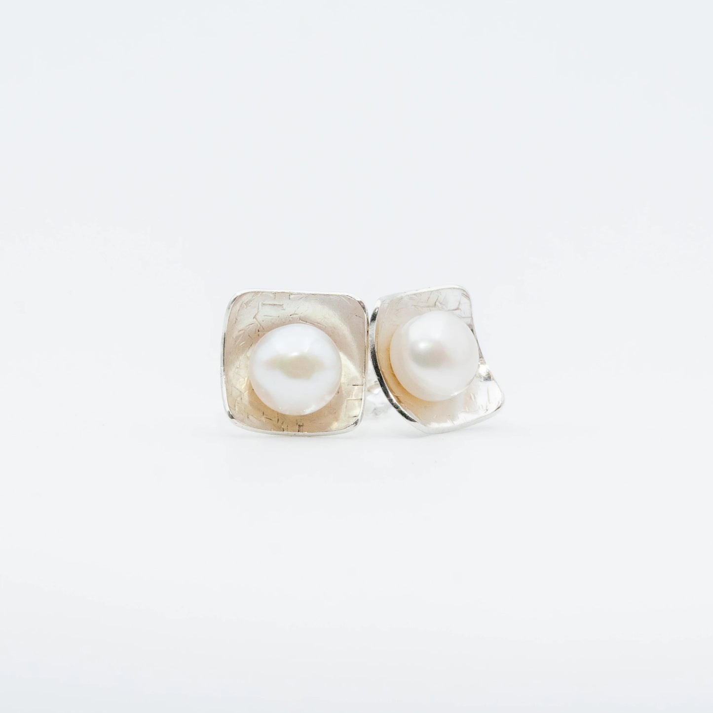 Topo cuadrado Plata 950 perla redonda (M)