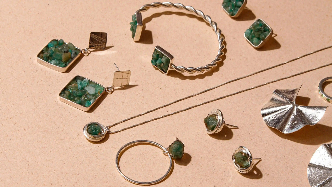 plata 950 y esmeraldas Colombianas